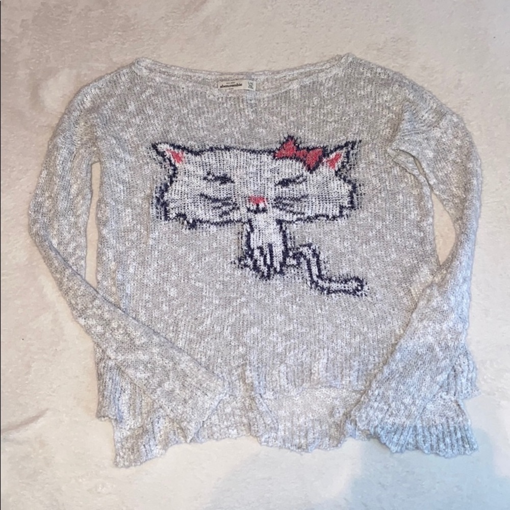 abercrombie kids kitty sweater